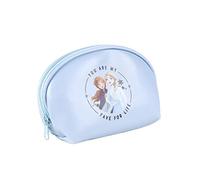 ARTESANÍA CERDÁ Neceser de viaje Frozen Azul claro – Estampado Elsa y Anna – Cierre de cremallera
