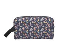 Neceser de viaje de gran capacidad con estampado de sirena en el océano, para hombres y mujeres, impermeable, bolsa diaria
