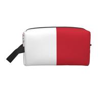 Neceser de viaje de gran capacidad con la bandera de Malta para organizar artículos de tocador y objetos pequeños, adecuado para viajes diarios y gimnasio