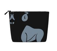 Neceser de viaje de una sola capa con estampado de amanecer rojo, adecuado para viajes de negocios y uso diario., Signo del zodiaco Ram, Talla única