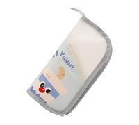 Neceser de viaje genérico, impermeable, plegable, antimanchas, organizador de papelería - para lápiz labial de viaje, cuarto de baño, hotel, al aire libre, acampada, corta estancias, gris, Se référer