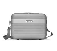 Neceser de Viaje Grande 31x26x15, Vanity Case ABS Ligero, Neceser Rígido Mujer y Hombre para Avión, Neceser Maleta con Correa, Asa y Banda para Trolley, Organizador Maquillaje, VOYAN Bio Gris