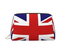 Neceser de viaje grande con cremallera y estampado de la bandera del Reino Unido, ideal para el hogar y viajes