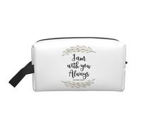 Neceser de viaje I Am with You I Am with You Bolsa de maquillaje de viaje personalizada de gran capacidad con cremallera Neceser de viaje portátil de varios estilos, idea de regalo para hombres y muje