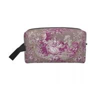 Neceser de Viaje Kawaii Toile De Jouy Rojo y Blanco for Mujer, Organizador de Maquillaje y cosméticos, Kit de Belleza(Color 10)