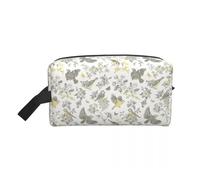 Neceser de Viaje Kawaii Toile De Jouy Rojo y Blanco for Mujer, Organizador de Maquillaje y cosméticos, Kit de Belleza(Color 17)