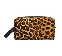 Neceser de viaje - Kit reutilizable de Dopp, bolsa de almacenamiento con estampado de rayas sobre leopardos, organizador multiusos para artículos de tocador, maquillaje