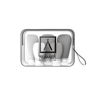 Neceser de viaje numada transparente pvc silicona 20 x 6,5 x 13,5 cm -