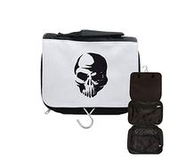 Neceser de viaje para colgar con cabeza de muerte, 6, Negro , talla única