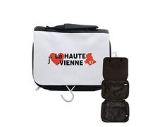 Neceser de viaje para colgar Je aime la Haute Vienne, Negro , talla única