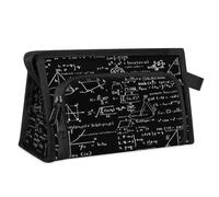Neceser de viaje para mesa de matemáticas, química, para mujeres, hombres, niñas, niños, multifuncional, bolsa de maquillaje, artículos de tocador, organizador de cosméticos, bolsa de ducha, color, M,