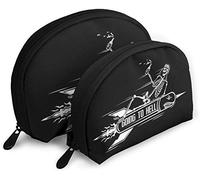 Neceser de viaje para mujer The Dead Drunk Beer On The Missile, impermeable, 2 piezas, neceser de maquillaje, organizador de cosméticos y artículos de tocador, neceser de viaje portátil para niñas