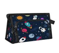 Neceser de viaje para mujeres, hombres, niñas, niños, astronautas, multifuncionales, neceser de maquillaje, artículos de aseo personal, organizador de cosméticos, bolsa de ducha, color, M, Organizador