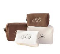 Neceser de Viaje Personalizado con diseño de gofre, Bolsa de Aseo Bordada con Nombre Personalizado, para Mujeres, mamá, papá, Despedida de Soltera, Dama de Honor