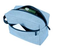 Neceser de viaje, robusto neceser con bolsillo y compartimento, bolsa de cosméticos portátil, bolsa de lavado plegable para viajes, fitness, camping, para hombres y mujeres, azul, 1pcs, 1