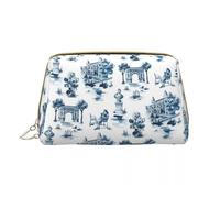 Neceser de Viaje Toile De Jouy, Organizador Vintage francés de Maquillaje y cosméticos for Mujer, Estuche de Almacenamiento de Belleza(Color 07)