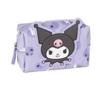Neceser Disney neceser de maquillaje, neceser de viaje, neceser, estuche, organizador de accesorios, Kuromi, 17 X 10 X 7 CM, Beauty