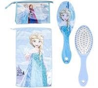 Neceser Frozen con Peine, Toalla y Estuche Portátil Completo para Viajes y Uso Diario - Estuche Aseo Frozen Licencia Oficial con Diseño Infantil y Juvenil de Disney