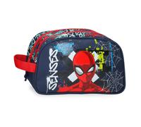 Disney Neceser Marvel Grafity Spiderman – 2 compartimentos, adaptable, 26x16x12 cm, poliéster