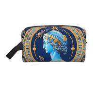 Neceser grande de viaje, reutilizable, con estampado de diosa del amor, organizador portátil para maquillaje, artículos esenciales diarios, color blanco, talla única, Blanco, One Size