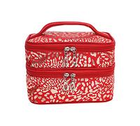 Neceser grande para cosméticos para mujer, neceser doble lavado rosa rojo para laptop, e, Talla única