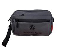 Neceser Gris con Correa y asa de Bandolera. Athletic Club. AC. Producto Oficial.