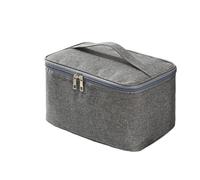 Neceser Hombre Neceser de Viaje Negocios for Hombre, Neceser Doble Capa Gran Capacidad, Almacenamiento Tela Oxford, Bolso portátil, 1 ud Neceser Viaje(Grey)