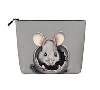 Neceser Impermeable Grey Rat de Gran Capacidad con Cremallera para Viajes, Negocios y hogar. Multifuncional. Incluye Monedero.