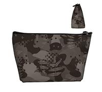 Neceser Impermeable Oxford para cosméticos, Camuflaje, Verde Caza, Gran Capacidad, Bolsa de Maquillaje con Cremallera, Regalo Ideal para niñas, Mujeres, artículos de tocador de Lujo, lápiz, Soporte
