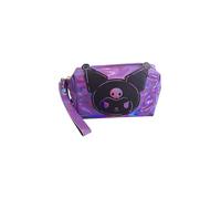 Neceser Infantil Holográfico Morado con Diseño de Cerdito, Estuche Portatodo con Asa y Cremallera, 17 x 10 x 9 cm