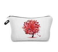 Neceser Maquillaje Árbol Rojo Neceser Maquillaje,Neceser Pequeño con Cremallera,Portátiles Neceser Mujer,Bolsa Maquillaje,Monedero Pequeño,Bolsa Maquillaje Impresa