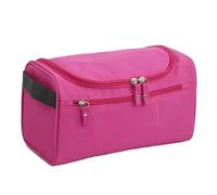 Neceser Maquillaje Bolsa de almacenamiento portátil de poliéster con cremallera for hombres, organizador de artículos de tocador for mujeres, bolsa de cosméticos de viaje colgante, bolsa de lavado imp