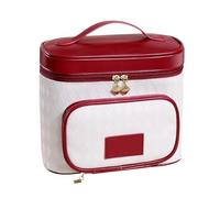 Neceser Maquillaje Bolsa de cosméticos de Gran Capacidad, Bolsa de Almacenamiento de artículos de tocador portátil de PU, Caja de Almacenamiento de cosméticos y joyería de Viaje (Color : C, Size : F