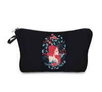 Neceser Maquillaje Chica Pelirroja Neceser Maquillaje,Neceser Pequeño con Cremallera,Portátiles Neceser Mujer,Bolsa Maquillaje,Monedero Pequeño,Bolsa Maquillaje Impresa