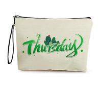 Neceser Maquillaje Hoy Es Jueves Neceser Maquillaje,Neceser Pequeño con Cremallera,Portátiles Neceser Mujer,Bolsa Maquillaje,Monedero Pequeño,Bolsa Maquillaje Impresa