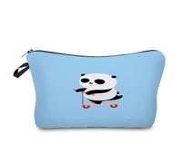 Neceser Maquillaje Lindo Panda Rojo Neceser Maquillaje,Neceser Pequeño con Cremallera,Portátiles Neceser Mujer,Bolsa Maquillaje,Monedero Pequeño,Bolsa Maquillaje Impresa