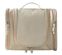 Neceser Maquillaje Multi-Function Women Cosmetic Bag Travel Men Makeup Wash Waterproof Large Capacity Storage Beautician(Beige)