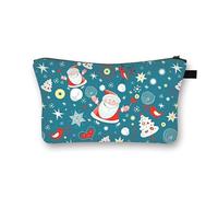 Neceser Maquillaje Nieve Navideña Monedero para Niños,Neceser De Maquillaje,Neceser Pequeño con Cremallera,Portátiles Neceser Mujer,Monedero Pequeño con Cremallera,Bolsa Maquillaje Impresa,