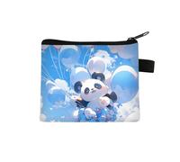 Neceser Maquillaje Panda Globo Monedero para Niños,Neceser De Maquillaje,Neceser Pequeño con Cremallera,Portátiles Neceser Mujer,Monedero Pequeño con Cremallera,Bolsa Maquillaje Impresa,