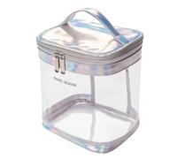 Neceser Maquillaje Viajes bolsas cosméticas transparentes CLORURO DE POLIVINILO Mujeres con cremallera Bolsas de maquillaje claro Caja de belleza Maquillaje Organizador Almacenamiento Baño de baño Bol