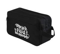 Neceser Mejor Papá del Mundo para Hombre Bolsa de Viaje Aseo Bolsa Bolso Regalo Papá Día del Padre