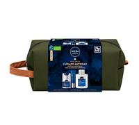 NIVEA MEN Pack Rutina Antiedad Hyaluron - Crema de Día Antiedad SPF15 50ml + Cortorno de Ojos Hyaluron 15 ml + Bálsamo After Shave Antiedad 100ml - Pack Antiedad