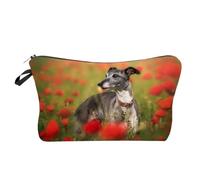 Neceser Mini Neceser con Estampado de Perro for Mujer, Bolsa Maquillaje Animales Galgo, Kit Aseo Plegable for Viajes al Aire Libre en la Playa(Hz10166 Makeup Bag)