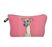 Neceser Mini Neceser con Estampado de Perro for Mujer, Bolsa Maquillaje Animales Galgo, Kit Aseo Plegable for Viajes al Aire Libre en la Playa(Hz10171 Makeup Bag)
