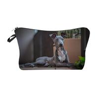 Neceser Mini Neceser con Estampado de Perro for Mujer, Bolsa Maquillaje Animales Galgo, Kit Aseo Plegable for Viajes al Aire Libre en la Playa(Hz10170 Makeup Bag)