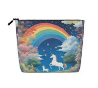 Neceser Multifuncional de Gran Capacidad con Cremallera, Impermeable, con diseño de Unicornios, Ideal para Viajes, Negocios y el hogar.