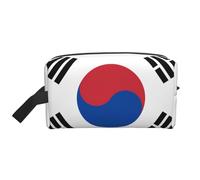 Neceser multifuncional de viaje con bandera de la República de Corea, bolsa de almacenamiento diario y fitness para cosméticos, artículos de papelería y más