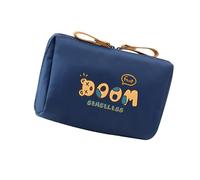 Neceser multiusos con asa, de nailon, a prueba de fugas, organizado, para brochas de maquillaje, esencial, compacto, ideal para viajes, unisex, Blue, Mass Beauty