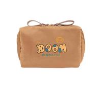 Neceser multiusos con asa, de nailon, a prueba de fugas, organizado, para brochas de maquillaje, esencial, compacto, ideal para viajes, unisex, Khaki, Mass Beauty