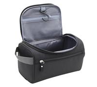Neceser ONEGenug Impermeable Bolsa De Aseo Bolsa De Viaje Bolsa de cosmético Maquillaje Organizador con Gancho Consistente para Hombres/Mujeres/Niños (Negro)